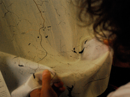 silk map of water